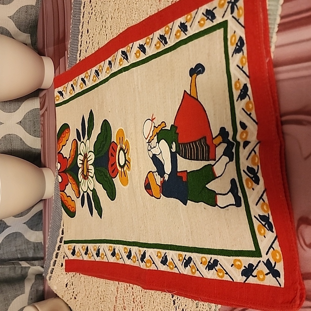 Vintage Dutch Table Runner
